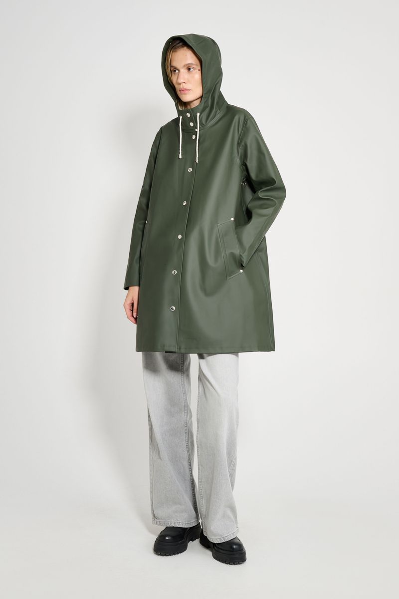 Stutterheim Mosebacke Original A-Line Raincoat Green