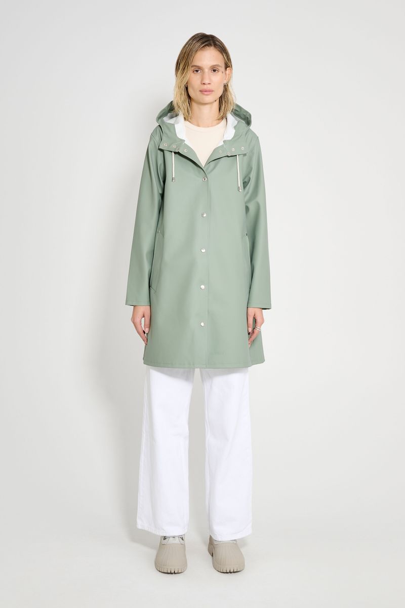 Stutterheim Mosebacke Original A-Line Raincoat Khaki Green