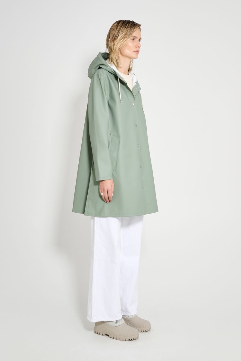 Stutterheim Mosebacke Original A-Line Raincoat Khaki Green