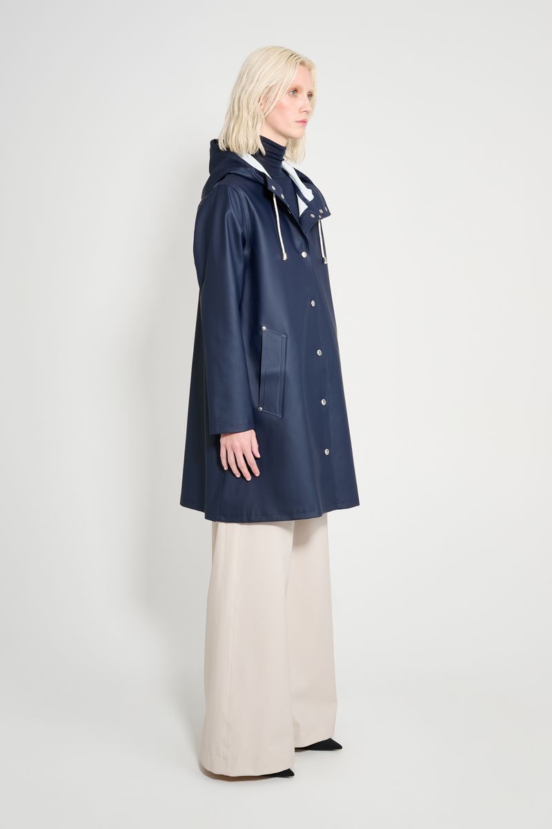 Stutterheim Mosebacke Original A-Line Raincoat Navy