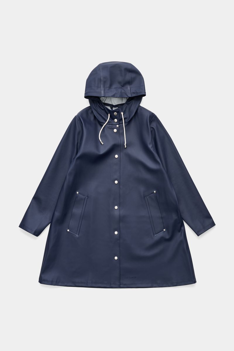 stutterheim Mosebacke Original A-Line Raincoat Navy