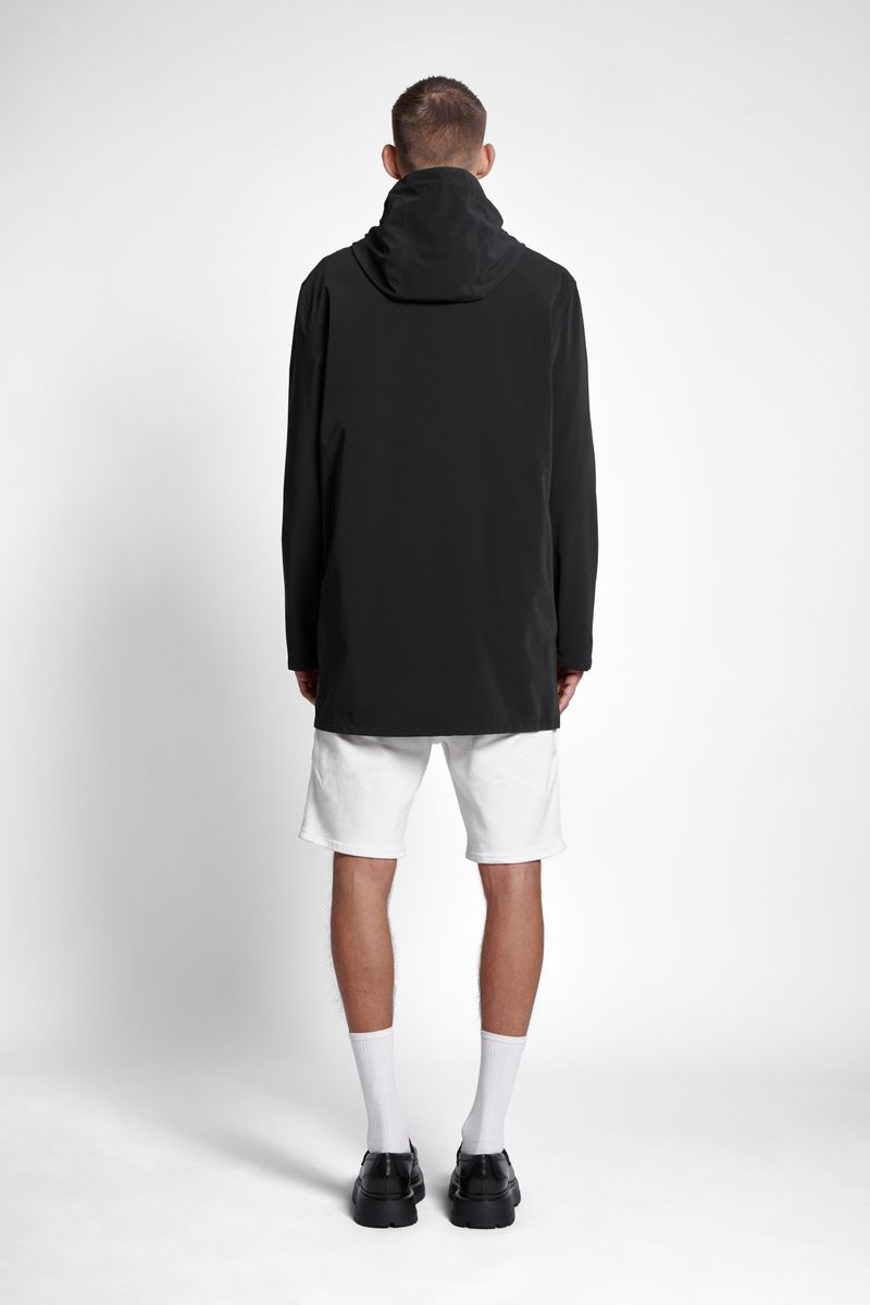 Stutterheim Stockholm Lightweight Matte Raincoat Black