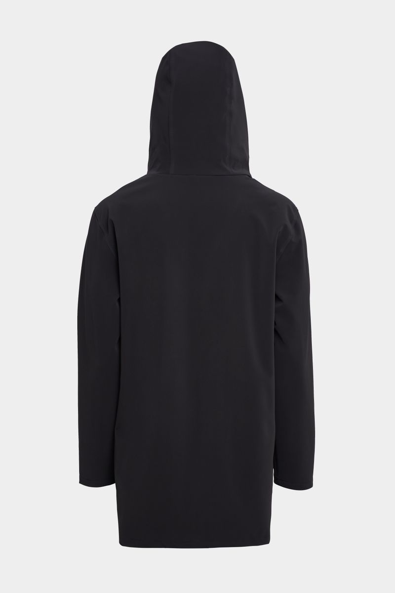 stutterheim Stockholm Lightweight Matte Raincoat Black