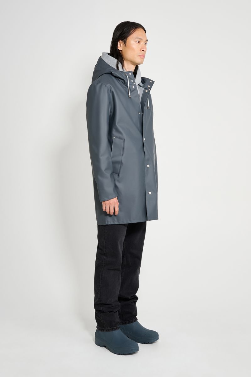 Stutterheim Stockholm Lightweight Raincoat Charcoal