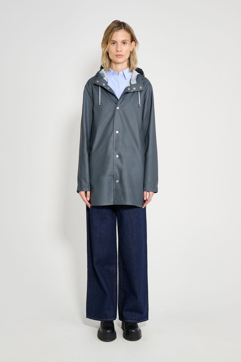 Stutterheim Stockholm Lightweight Raincoat Charcoal