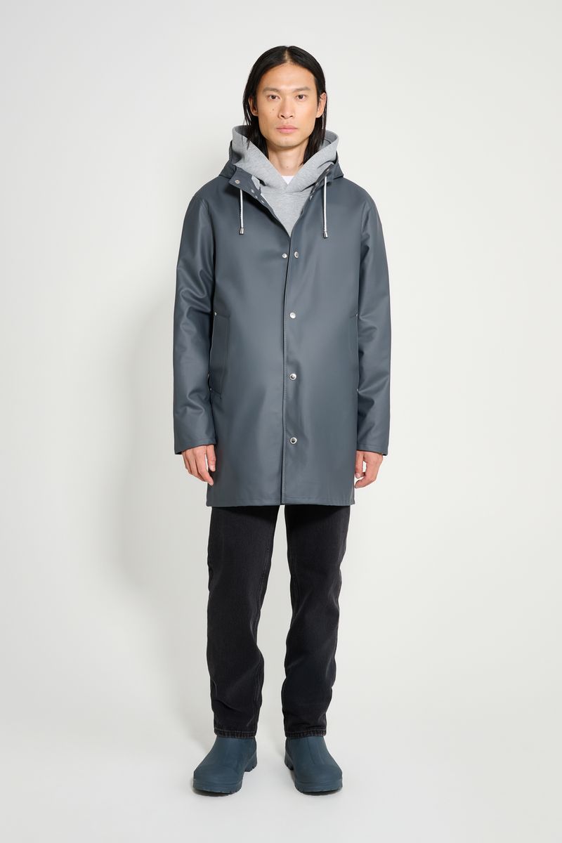 Stutterheim Stockholm Lightweight Raincoat Charcoal