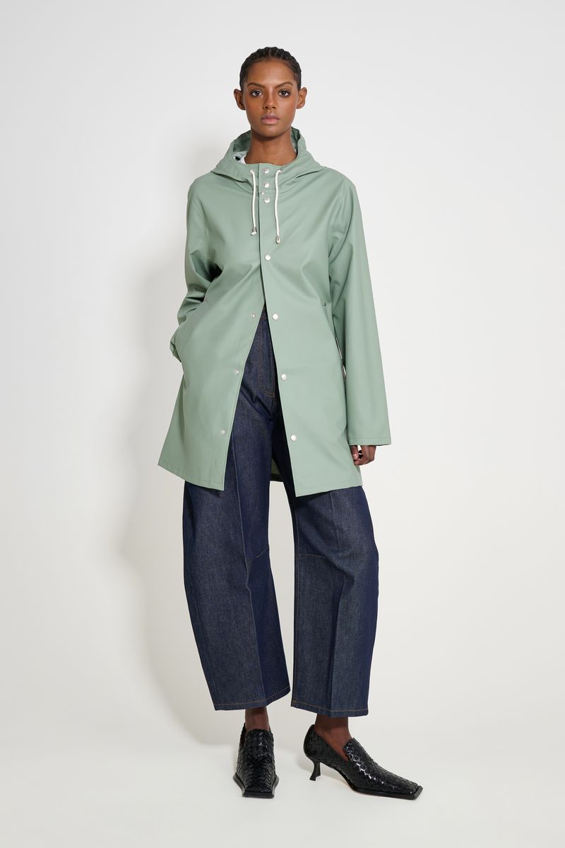 Stutterheim Stockholm Lightweight Raincoat Khaki Green