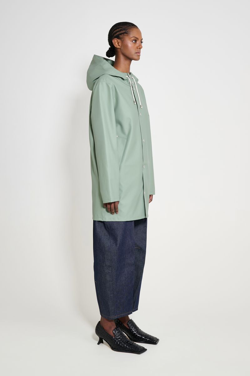 Stutterheim Stockholm Lightweight Raincoat Khaki Green