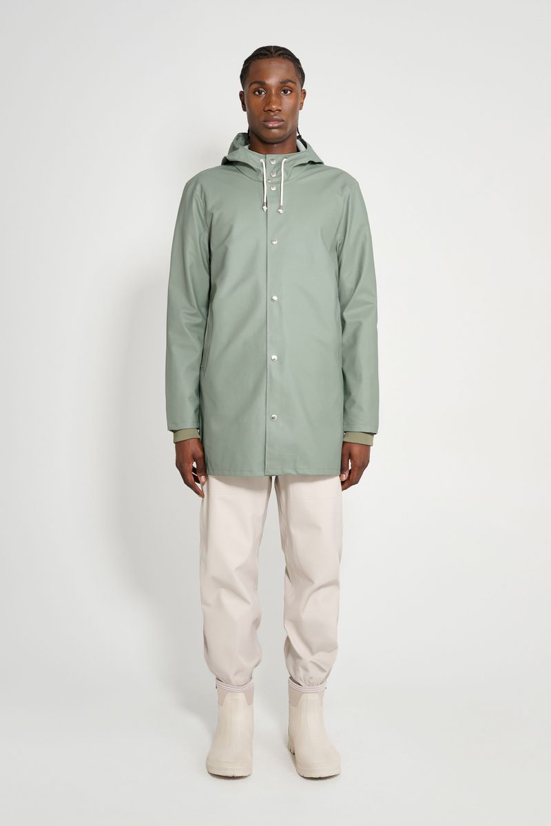 Stutterheim Stockholm Lightweight Raincoat Khaki Green
