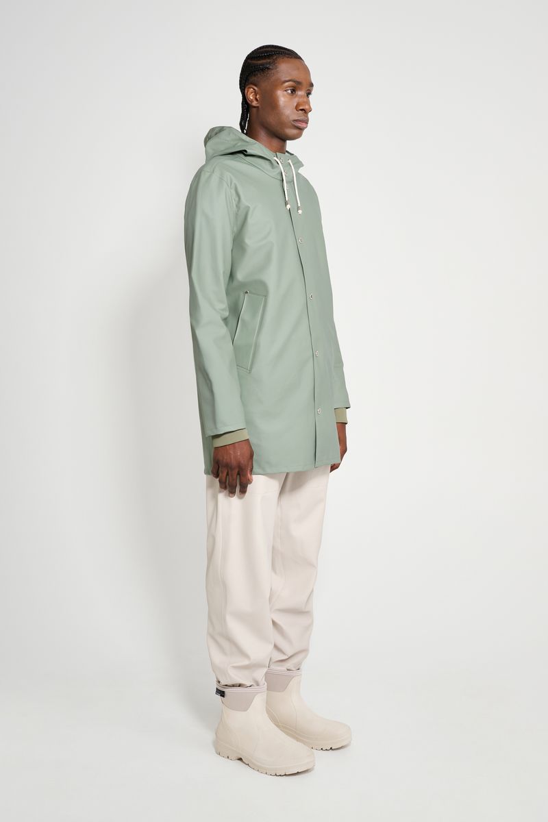 Stutterheim Stockholm Lightweight Raincoat Khaki Green