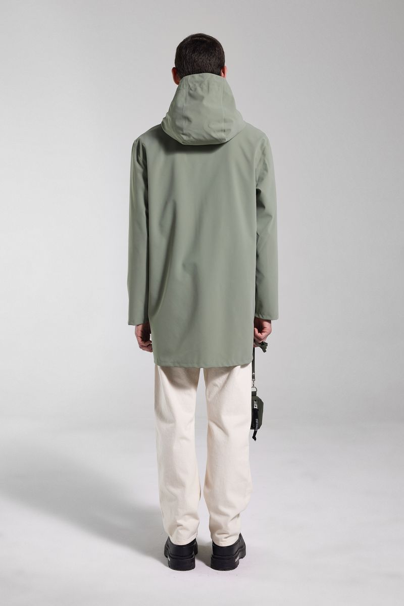 Stutterheim Stockholm Lightweight Zip Matte Raincoat Comet