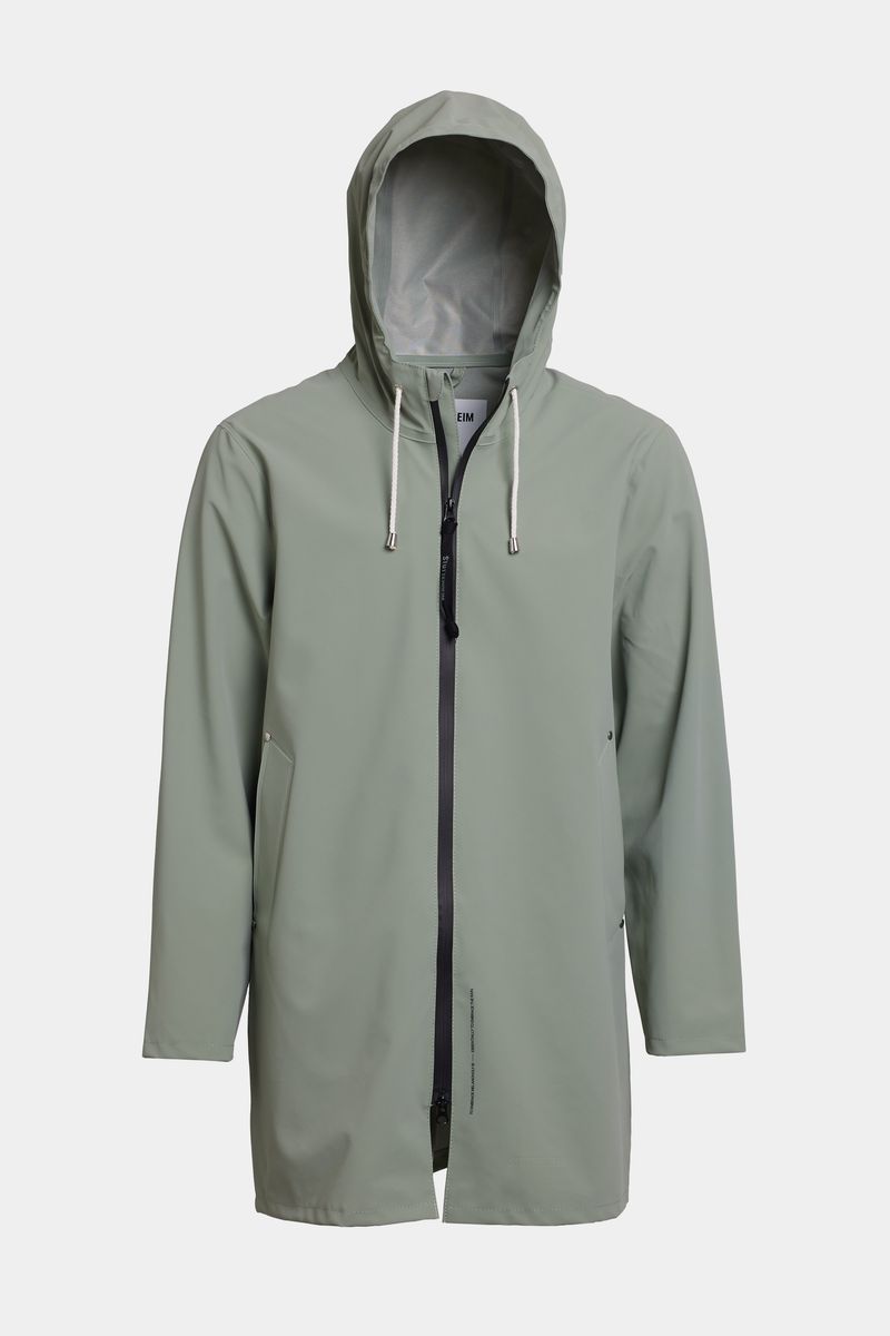 stutterheim Stockholm Lightweight Zip Matte Raincoat Comet
