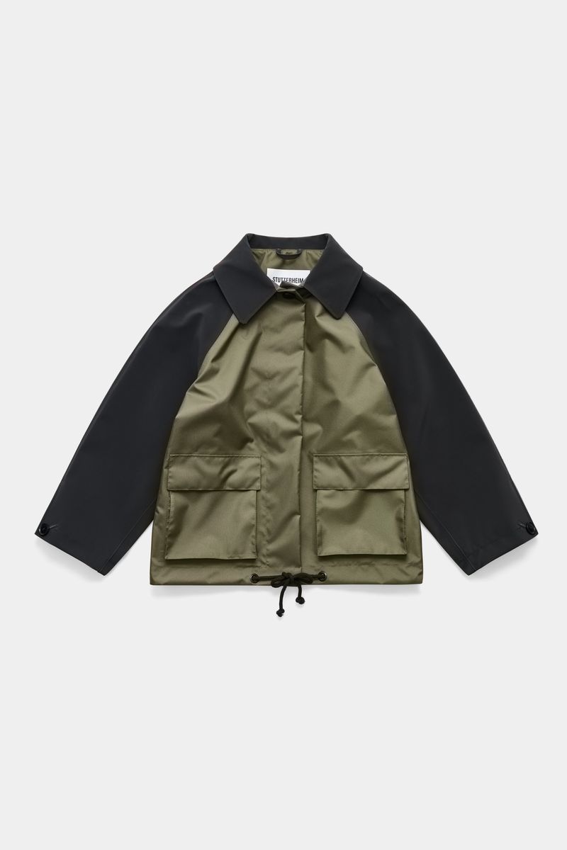 stutterheim Bandhagen Patch Jacket Green/Black