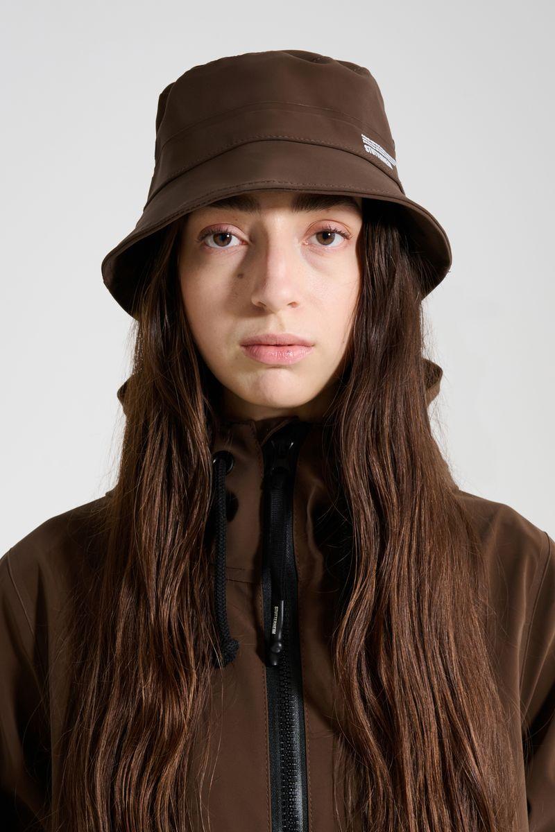 Stutterheim Beckholmen Matte Bucket Hat Dark Brown