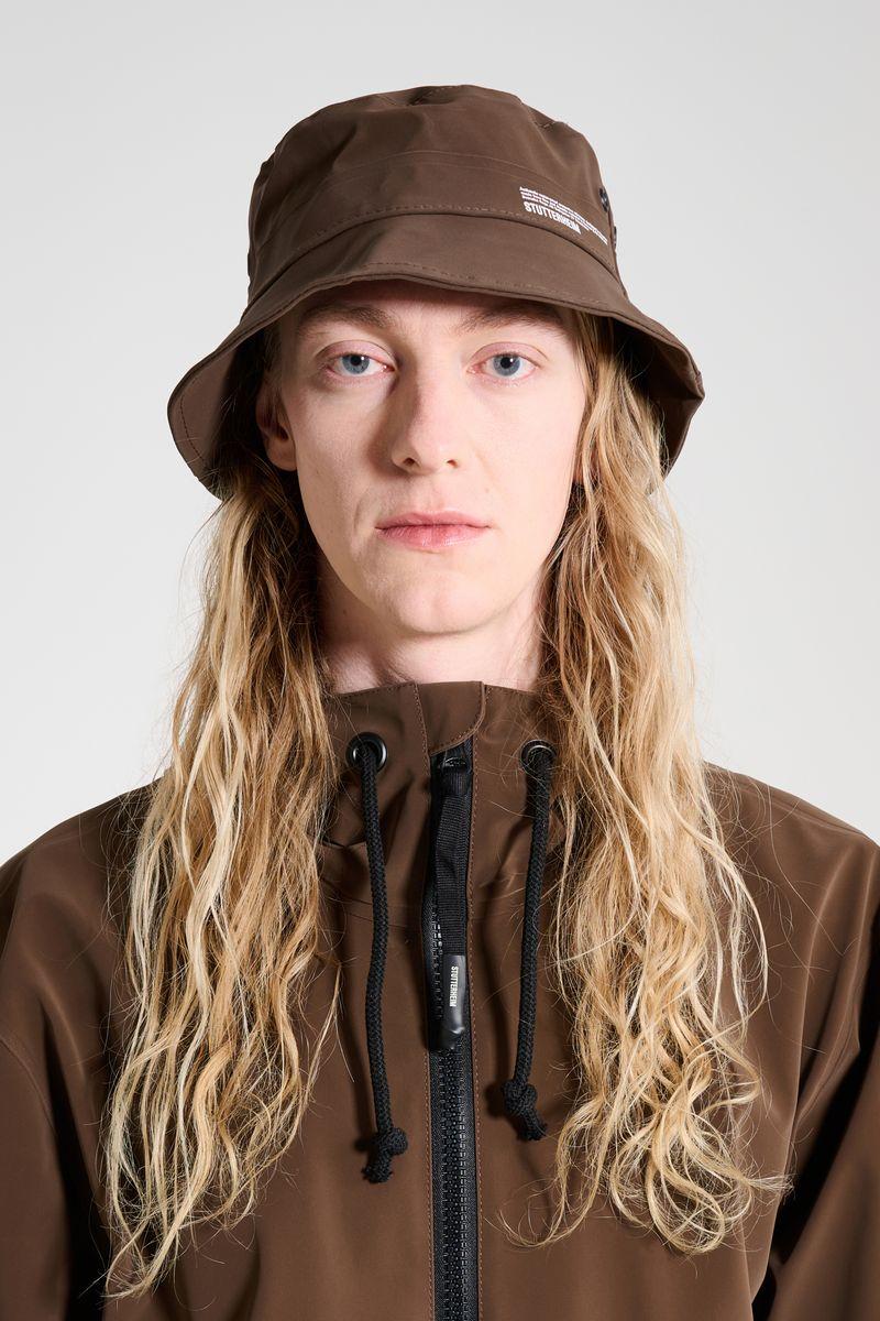 Stutterheim Beckholmen Matte Bucket Hat Dark Brown