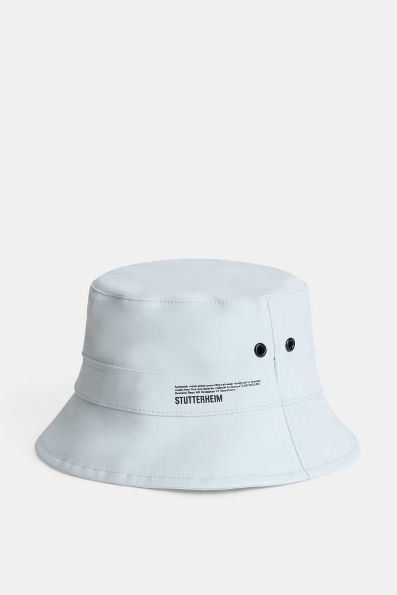 Stutterheim Beckholmen Matte Bucket Hat Frost Grey