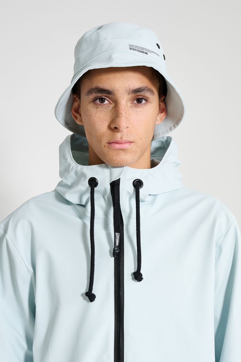 Stutterheim Beckholmen Matte Bucket Hat Frost Grey