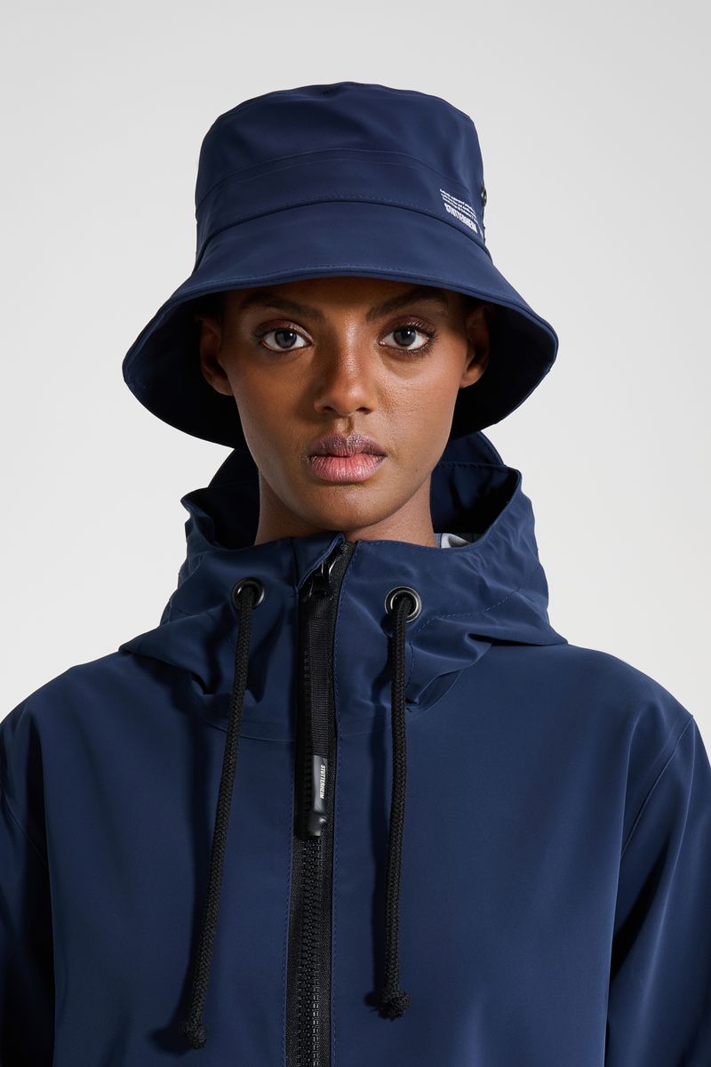 Stutterheim Beckholmen Matte Bucket Hat Navy