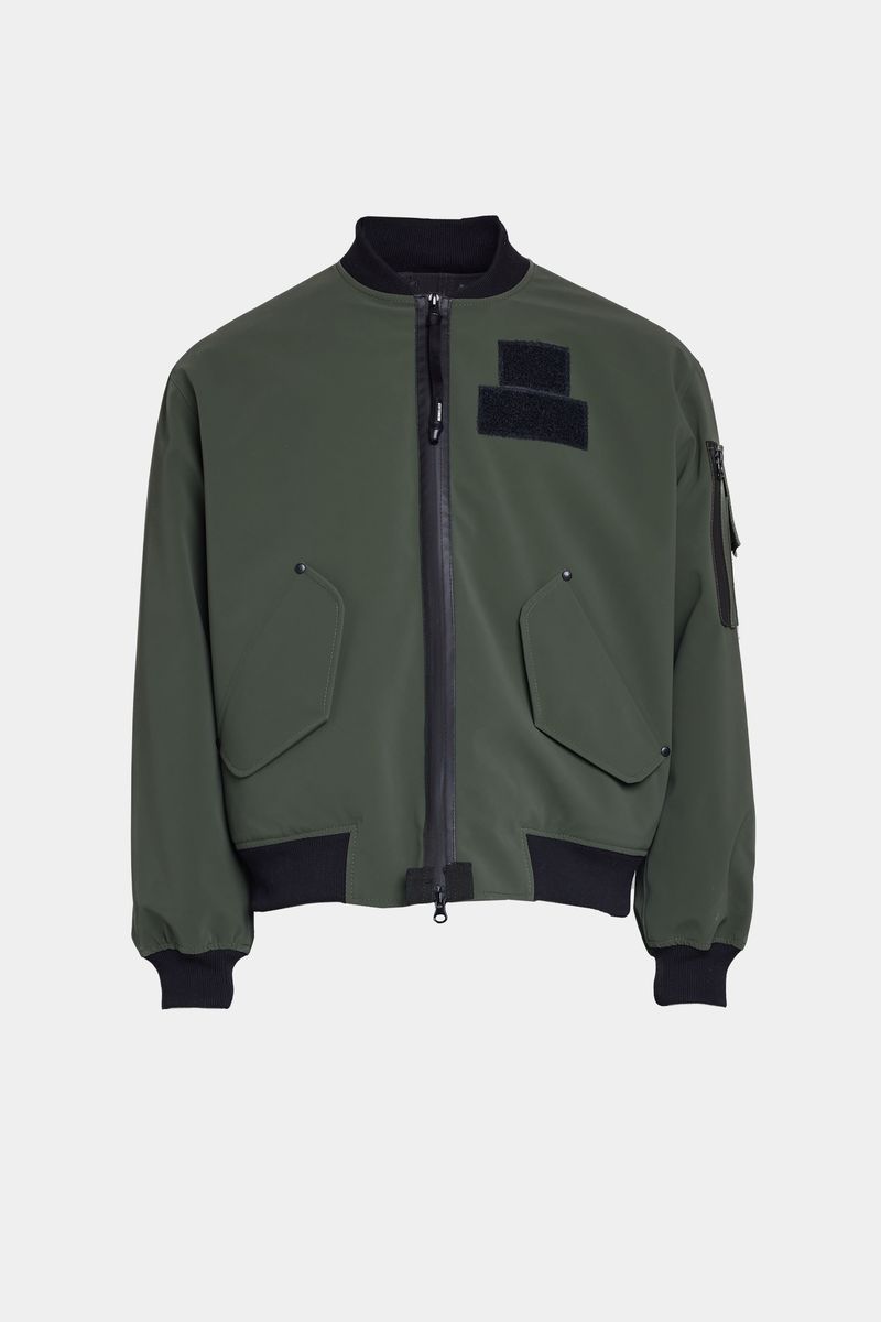 stutterheim Bredsand Winter Bomber Jacket Green