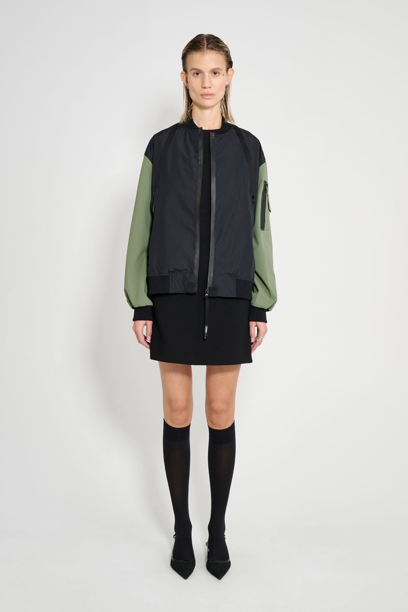 Stutterheim Bredsand Zip Bomber Jacket Black