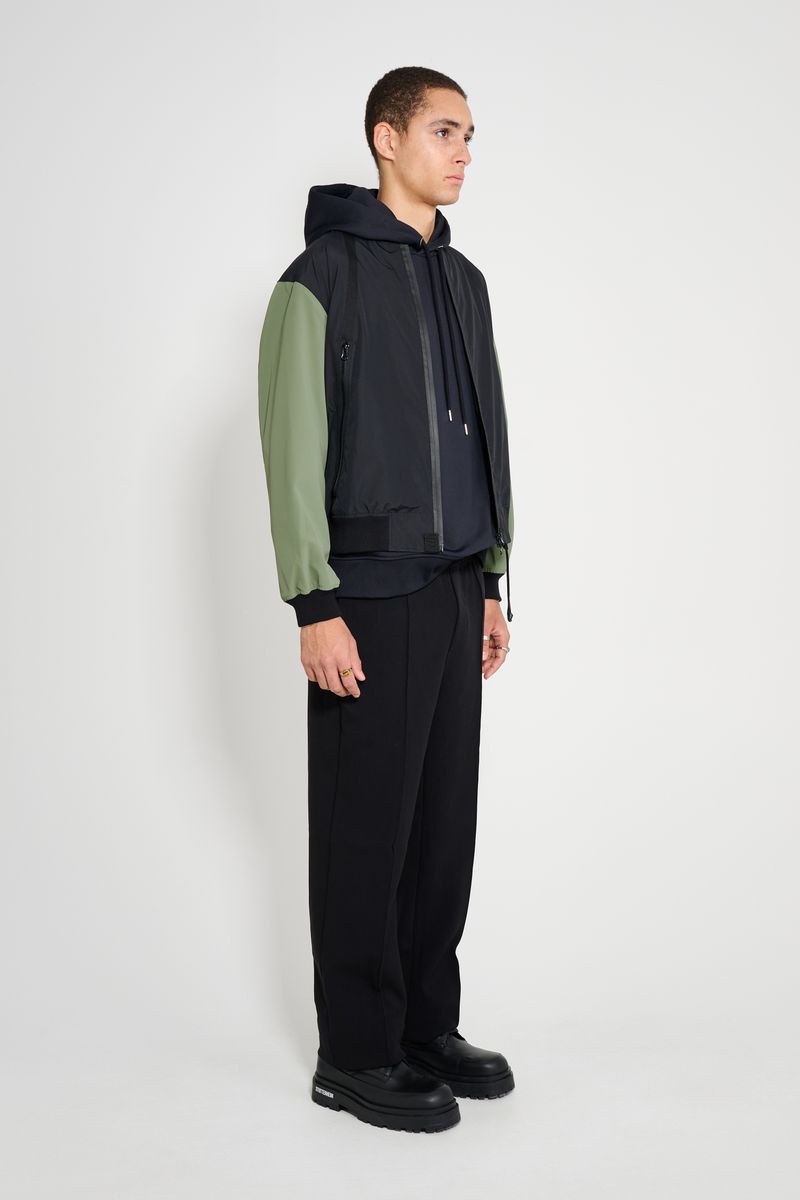 Stutterheim Bredsand Zip Bomber Jacket Black