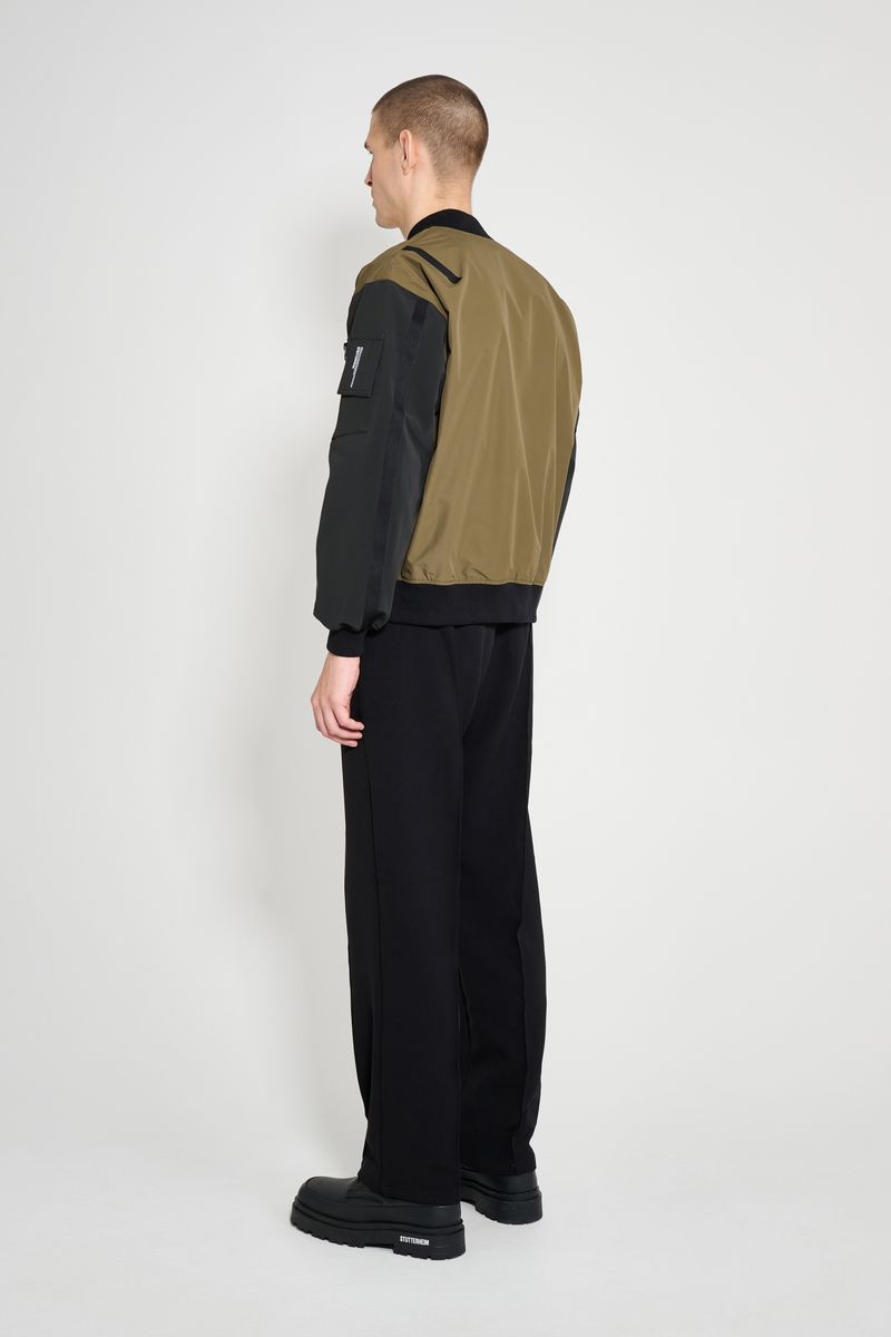 Stutterheim Bredsand Zip Bomber Jacket Green