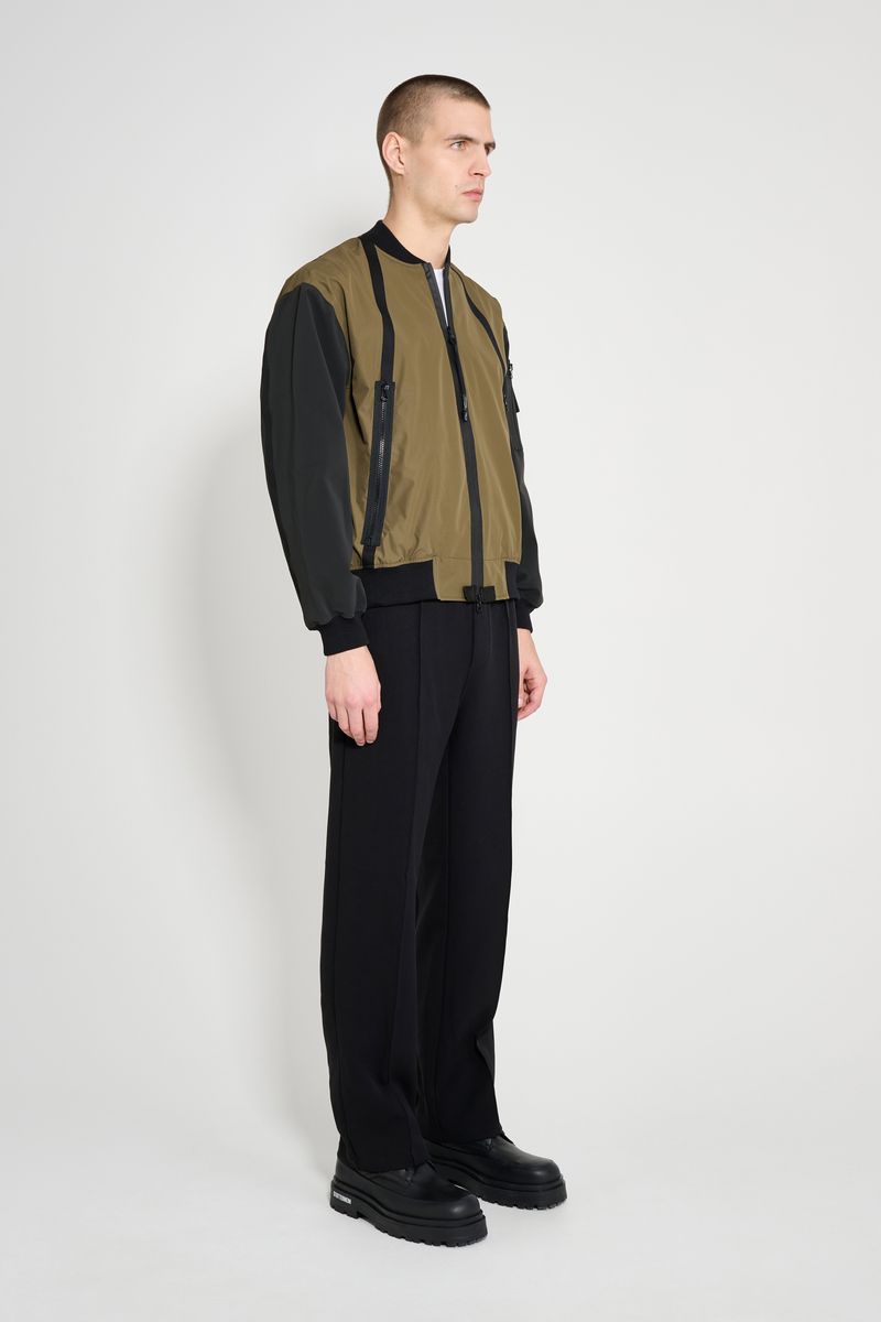 Stutterheim Bredsand Zip Bomber Jacket Green