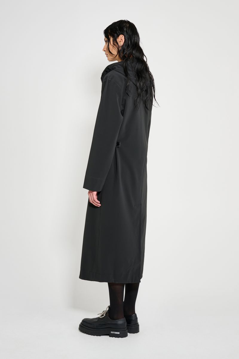 Stutterheim Chatham Matte Raincoat Black