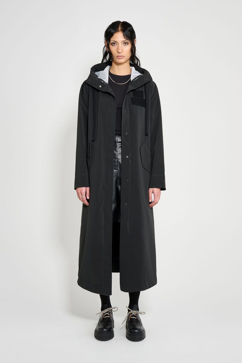Stutterheim Chatham Matte Raincoat Black