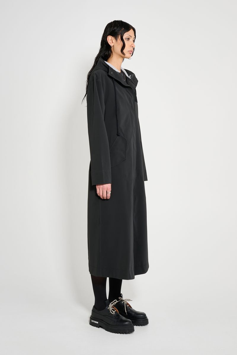 Stutterheim Chatham Matte Raincoat Black