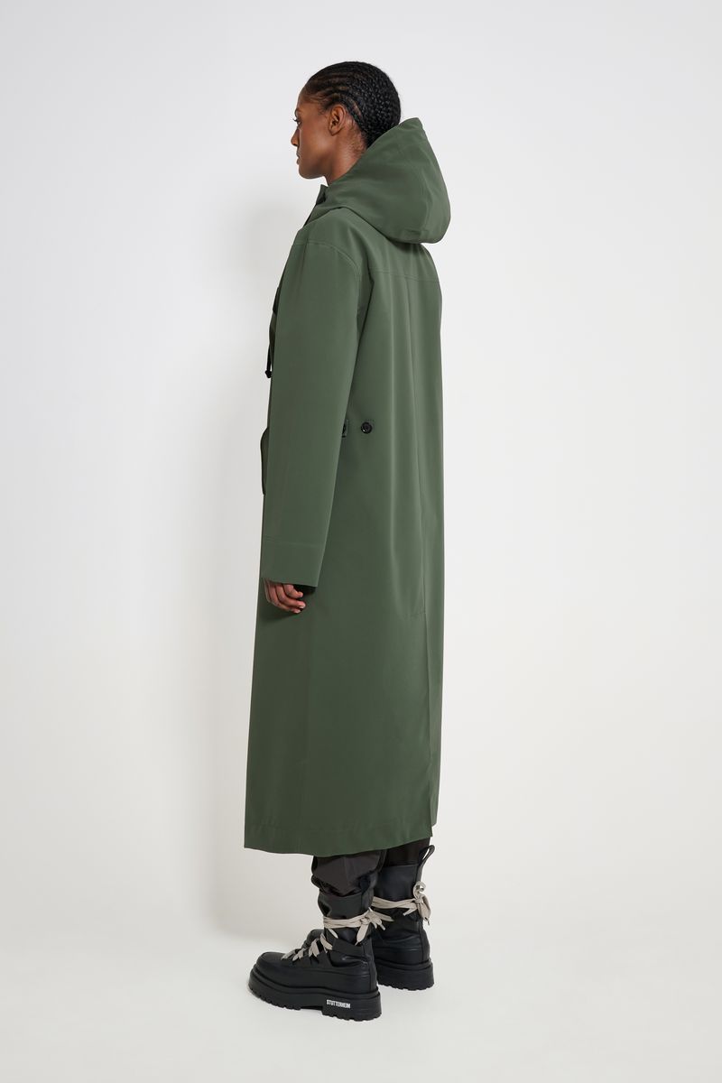 Stutterheim Chatham Matte Raincoat Green