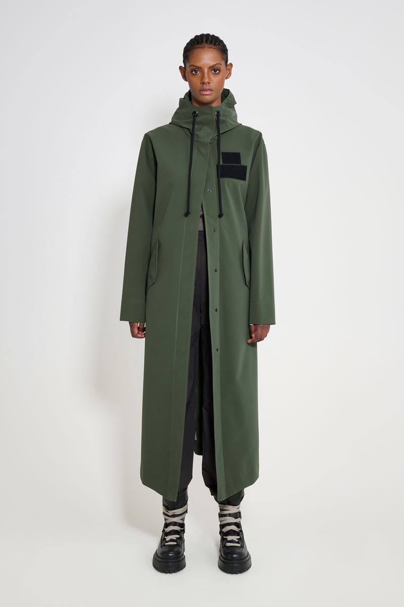 Stutterheim Chatham Matte Raincoat Green