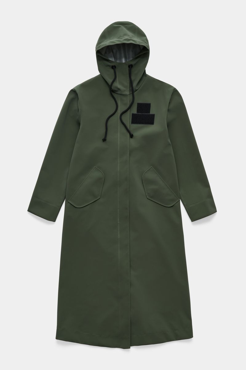 stutterheim Chatham Matte Raincoat Green