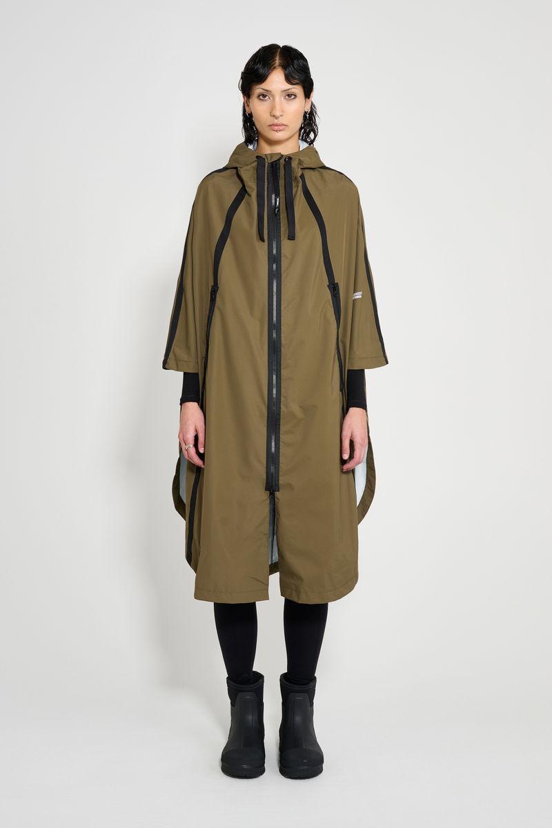 stutterheim Concert Tape Poncho Green
