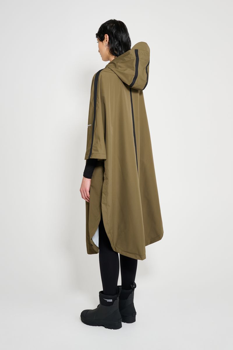 stutterheim Concert Tape Poncho Green
