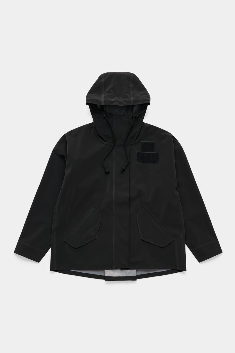 stutterheim Faversham Matte Raincoat Black