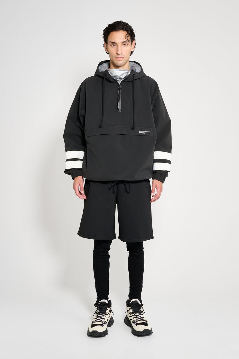 Stutterheim Forsa Stripe Anorak Black