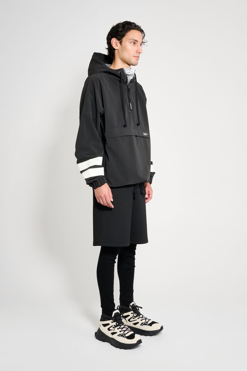 Stutterheim Forsa Stripe Anorak Black