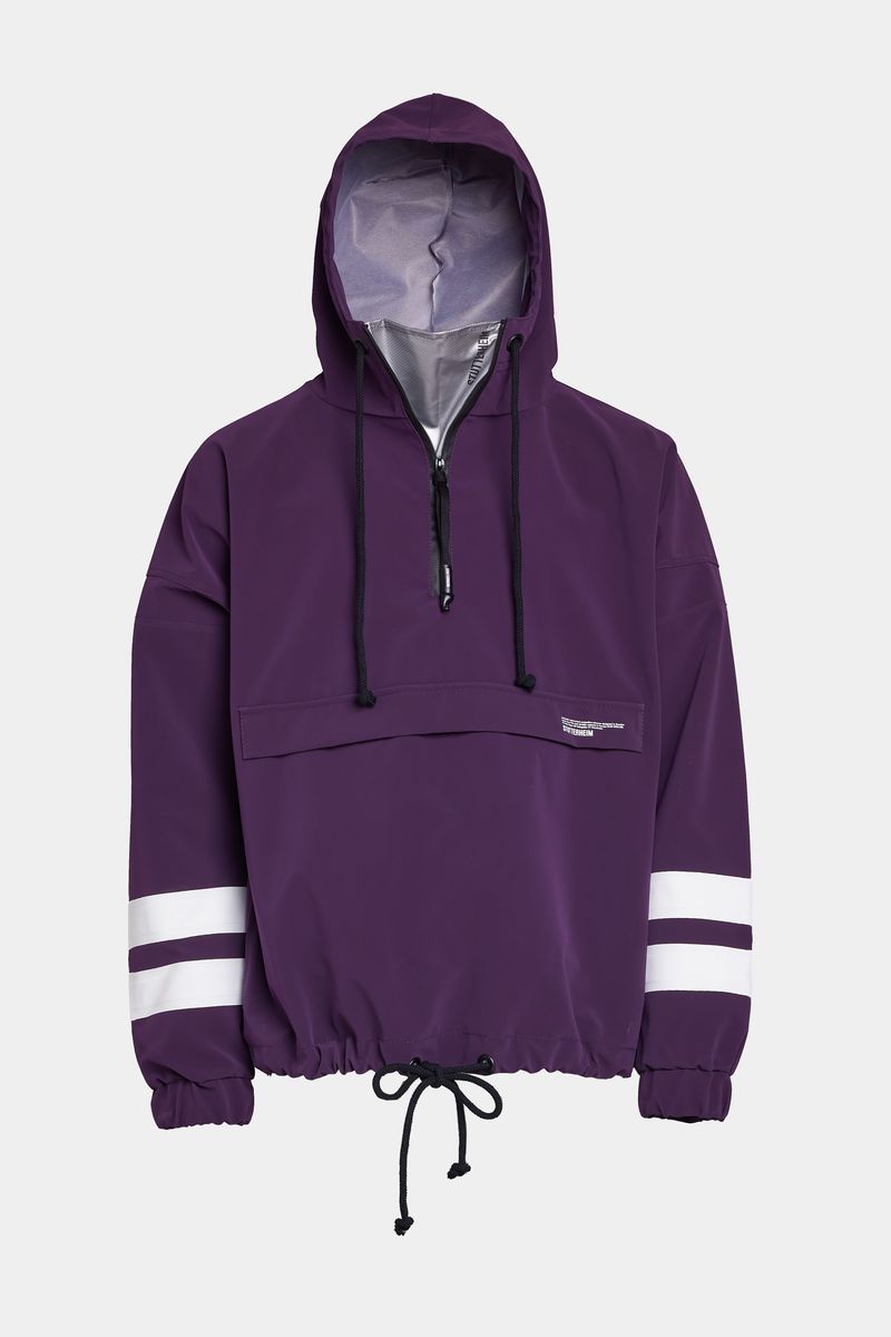 stutterheim Forsa Stripe Anorak Purple Haze