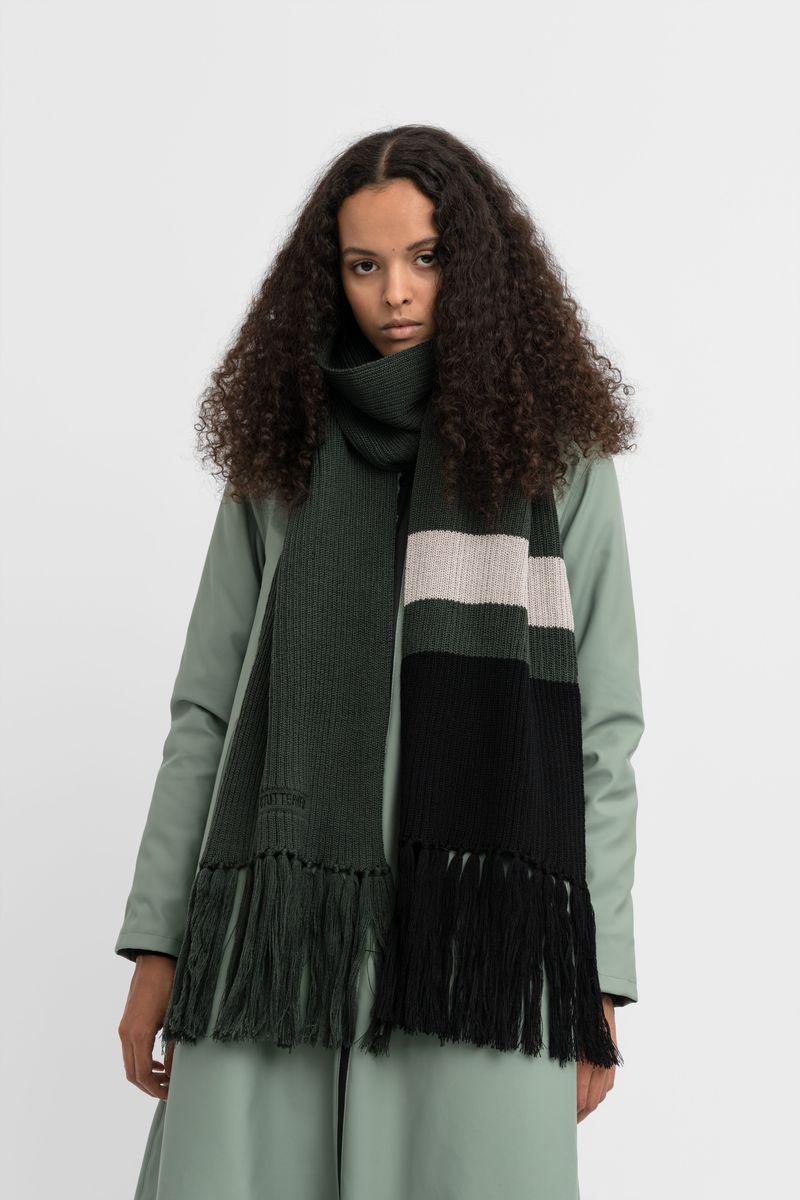 Stutterheim Fringe Scarf Green