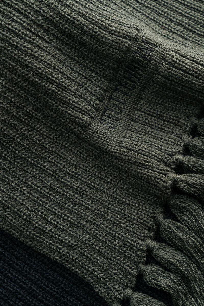 Stutterheim Fringe Scarf Green