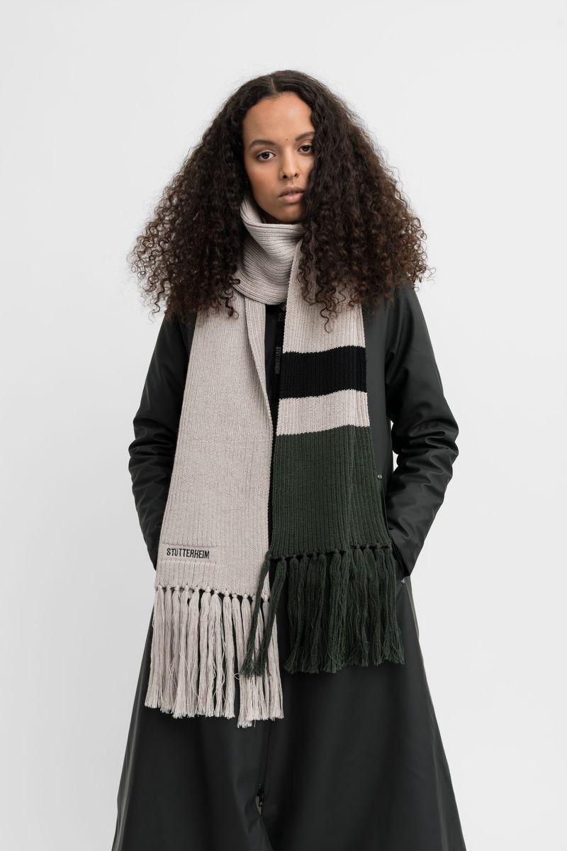 Stutterheim Fringe Scarf Light Sand