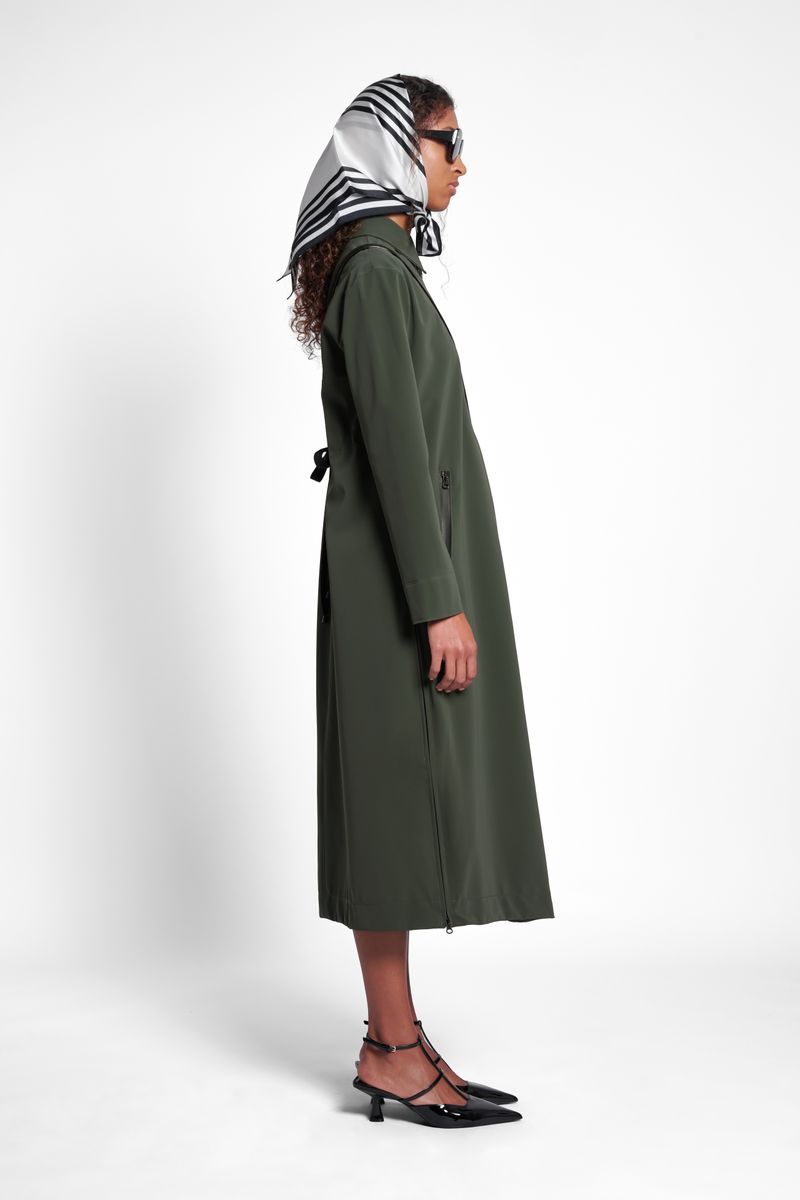 Stutterheim Hornstull Matte Long Raincoat Green