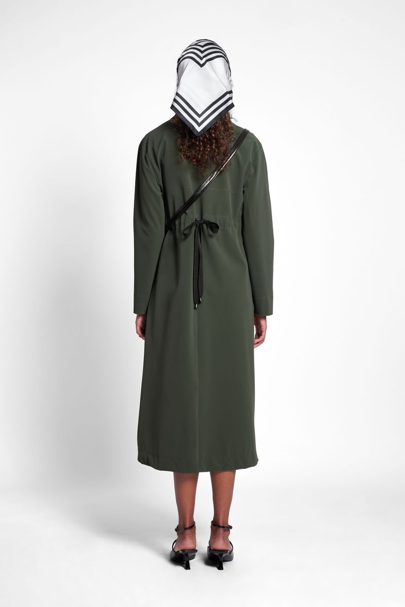 Stutterheim Hornstull Matte Long Raincoat Green