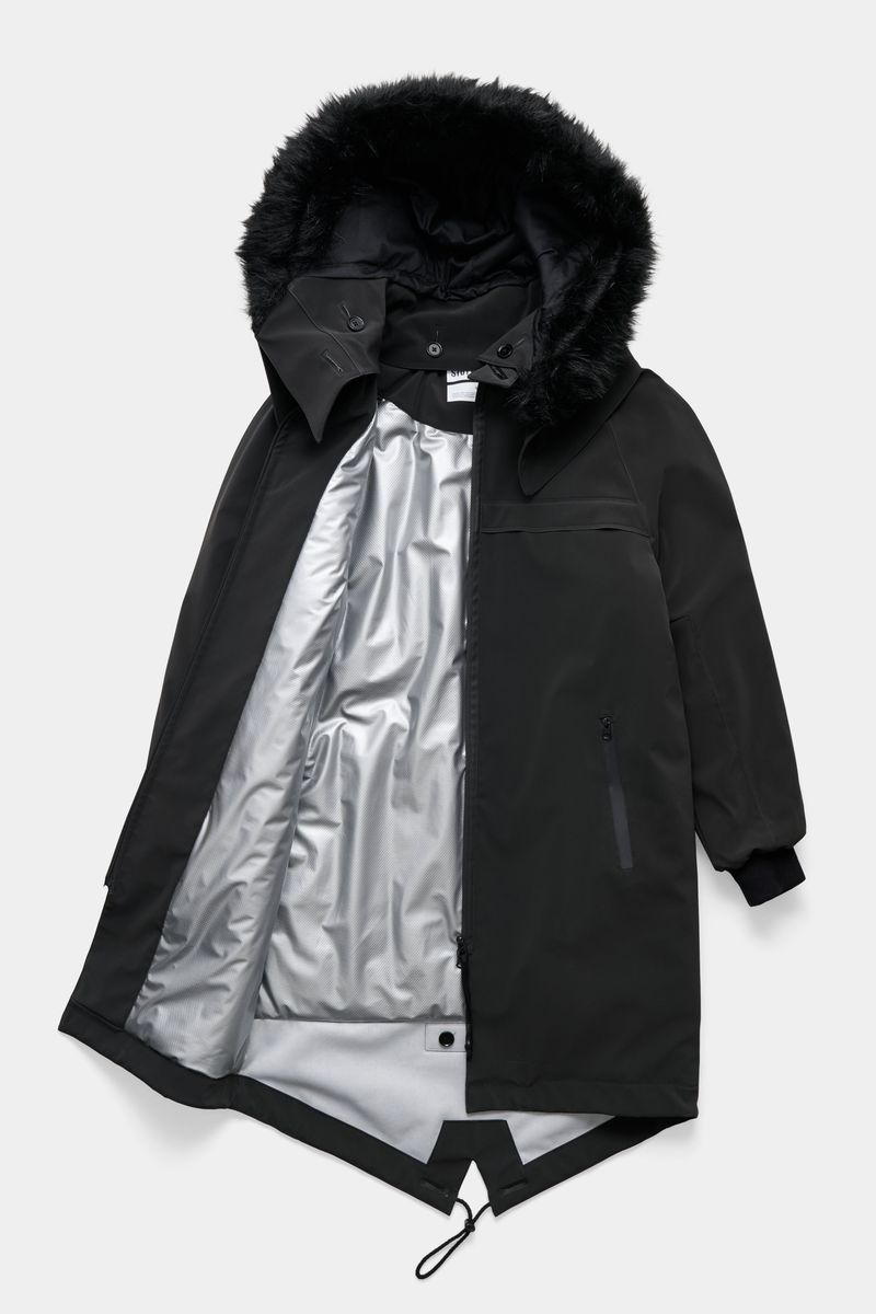 stutterheim Kalix Matte Parka Black