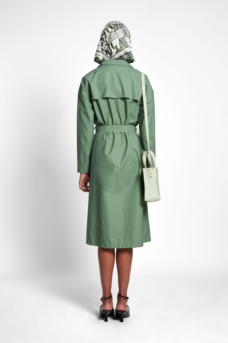 stutterheim Kista Trench Coat Loden Green