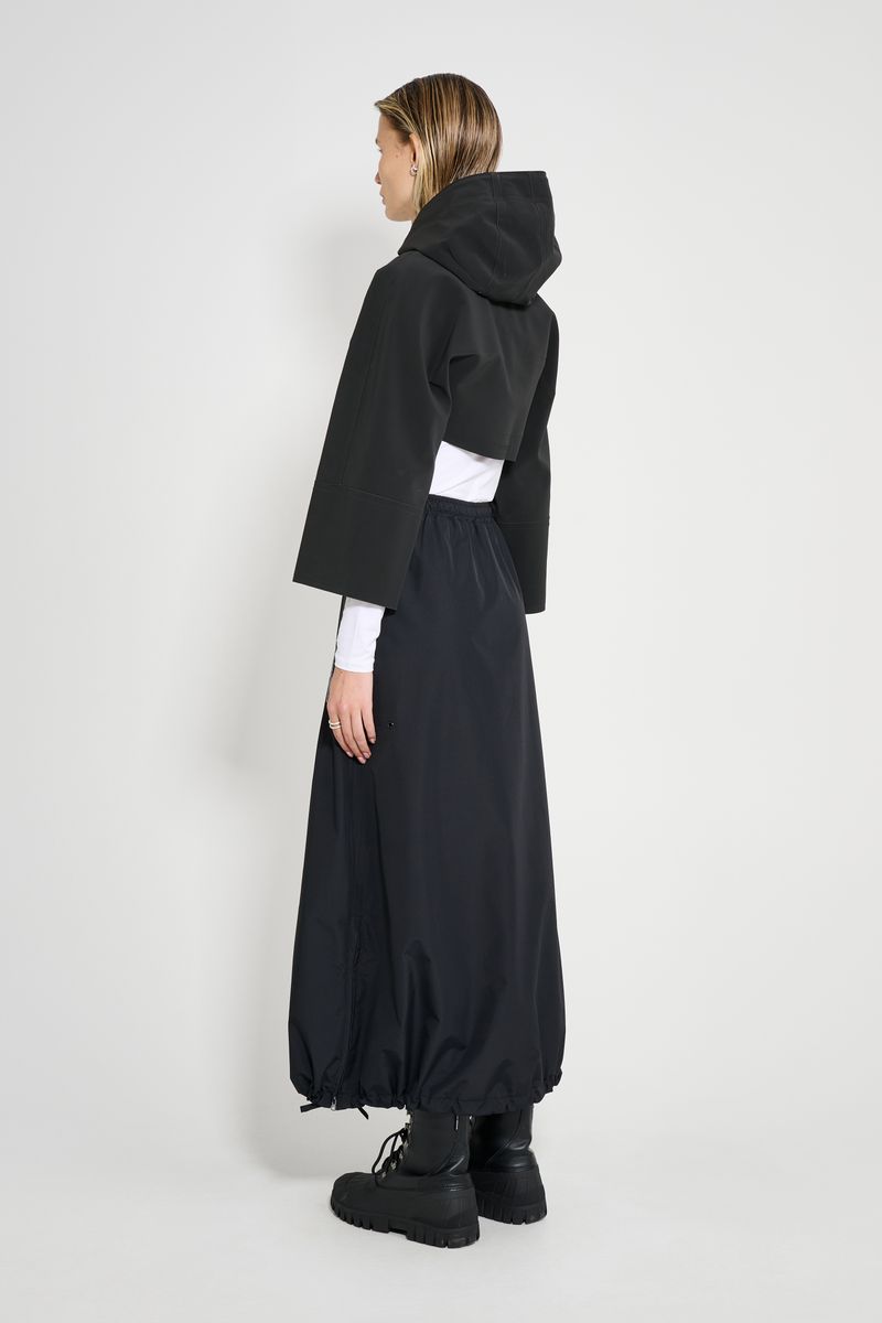 Stutterheim Lilla Tre Cropped Raincoat Black