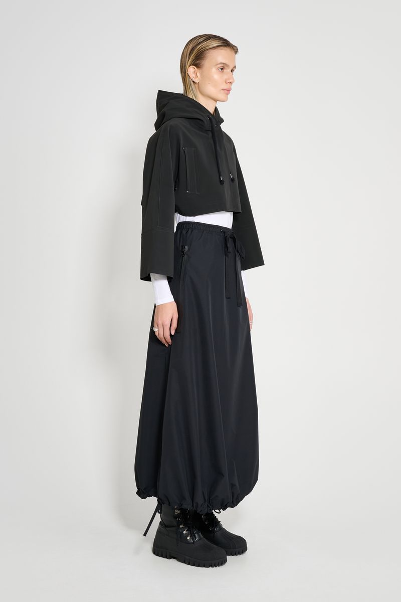 Stutterheim Lilla Tre Cropped Raincoat Black