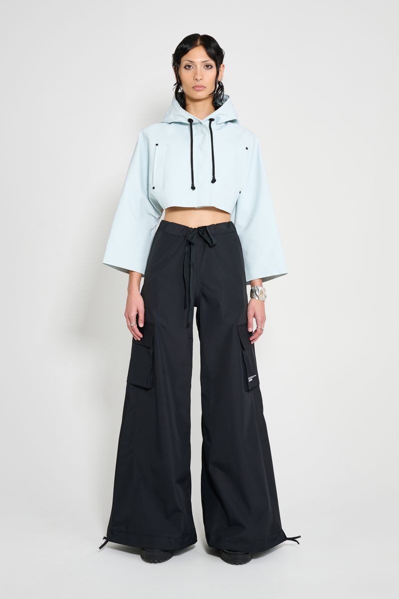 Stutterheim Lilla Tre Cropped Raincoat Frost Grey