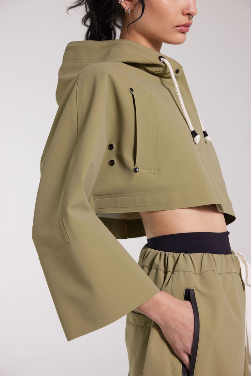 Stutterheim Lilla Tre Matte Raincoat Aloe